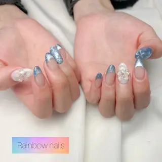 ネイル Rainbow nailsくろちゃんのネイルデザイン