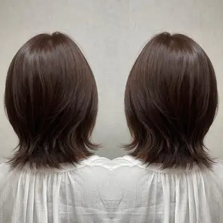 ミディアム カラー tocca 💜石田愛結💜のヘアスタイル