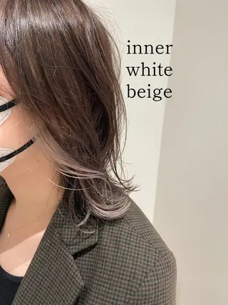 ミディアム カラー ショートヘアカラー 山本のヘアスタイル