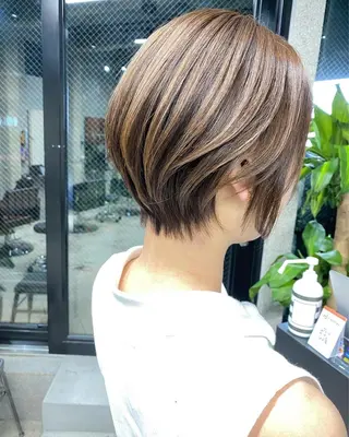 ショート カラー パーマ OVER→三軒茶屋 /縮毛矯正・髪質改善のヘアスタイル