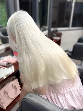 ロング カラー ハイトーンエクステ 🎩カズキ🎩のヘアスタイル