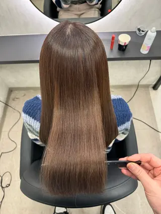 ロング XYZ所属・縮毛矯正/髪質改善 韓国風/MIKIYAのヘアスタイル