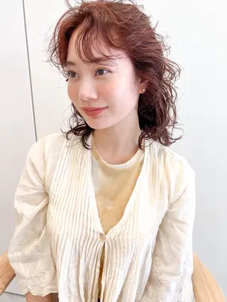ロング カラー パーマ ⭐️ボブ/ショート りゅうしんのヘアスタイル