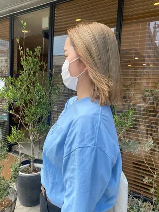 ショート カラー ヘアアレンジ パーマ指名No1 /namiのヘアスタイル