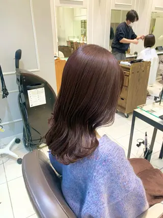 セミロング 髪質改善/縮毛矯正 🎀小林 唯 🎀のヘアスタイル