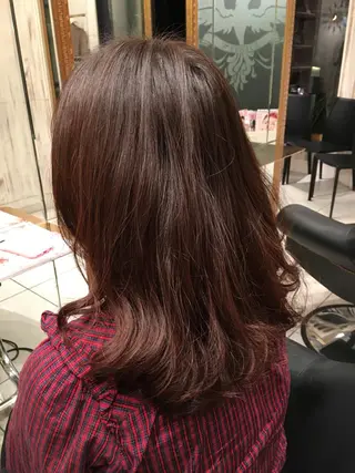 セミロング パーマ 永井大樹✨ 透明感カラー✨のヘアスタイル