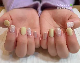 ネイル 森のさんぽ道所属・ショートネイル 森のさんぽ道のネイルデザイン