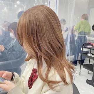 セミロング カラー 透明感ラベンダー💗 SHOのヘアスタイル