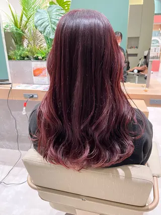 セミロング カラー ヘアアレンジ 桑原 りゆのヘアスタイル