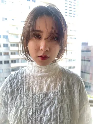 ミディアム カラー レイヤー／似合わせ TAKUYAのヘアスタイル