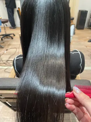 ロング Hair Design lima所属・耳つぼ/クロスパーマ /イシグロのヘアスタイル