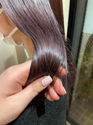 ミディアム カラー Lamana所属・透明感カラー/ 加瀬たまものヘアスタイル