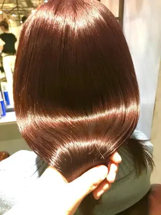 ミディアム カラー 髪質改善/艶髪特化 /柔らかさ/清水翔矢のヘアスタイル