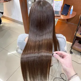 ロング カラー 縮毛矯正/髪質改善 /韓国風　山川春輝のヘアスタイル