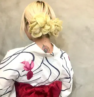 ロング まつパ・ヘアセット ♡Chinami♡のマツエク・マツパデザイン