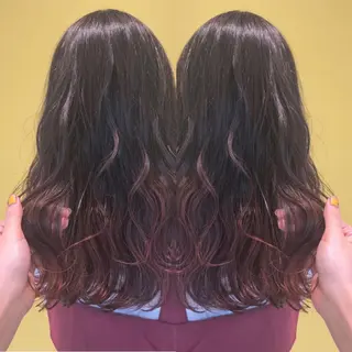 ロング カラー sano sayakaのヘアスタイル