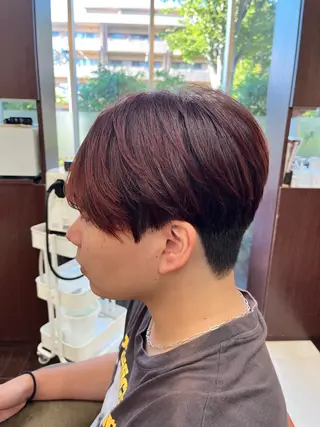 ショート カラー メンズ AROH men's cut&men's perm 船橋店所属・🧊メンズ特化🧊 高木航希のヘアスタイル