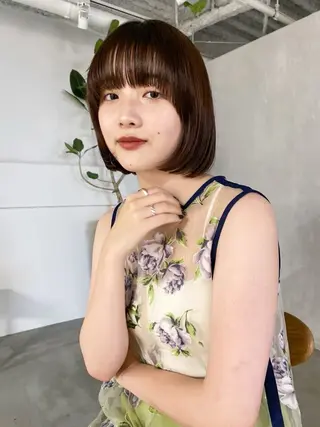 ショート カラー ハマモト ユナのヘアスタイル