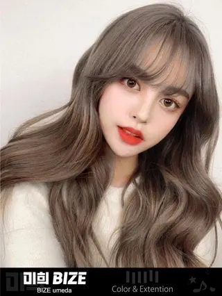 ロング 韓国特化🇰🇷 エクステのヘアスタイル