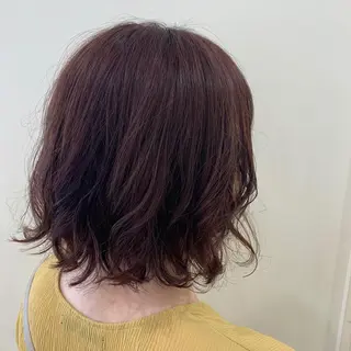ミディアム 艶カラー/韓国風ヘア 🩵shioneのヘアスタイル