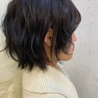 ショート カラー Door代官山所属・詩織/パーマ /代官山のヘアスタイル