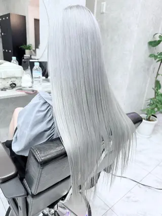 ロング カラー 🌈派手髪ハイトーン 🌈鈴木亮太🌈のヘアスタイル