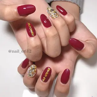 ミディアム ネイル nail salon &e eriのネイルデザイン