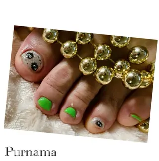 ネイル Purnama(ﾌﾟﾙﾅﾓ)所属・Purnama あきのネイルデザイン