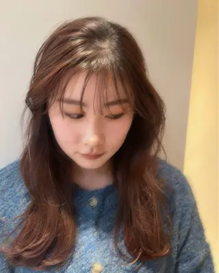 ロング カラー パーマ ヘアアレンジ 大人girly/ 銀座RINOSEのヘアスタイル