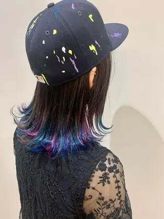 ミディアム カラー 伊藤 裕貴のヘアスタイル