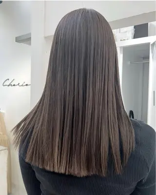 ロング カラー CHERIEブリーチ ダブルカラー 天神のヘアスタイル
