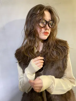 ロング カラー ヘアアレンジ SHACHU渋谷神南店所属・SHACHU ayamiのヘアスタイル