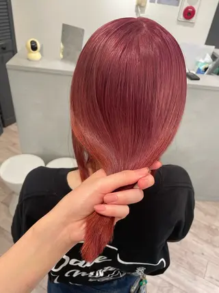 セミロング ♡似合わせハイトーン ♡maiのヘアスタイル