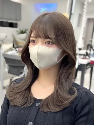 セミロング カラー パーマ ヘアアレンジ 韓国ヘア×2way 🇰🇷和知拓郎のヘアスタイル