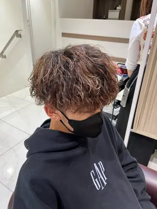 パーマ メンズ 佐々木 拓海のヘアスタイル