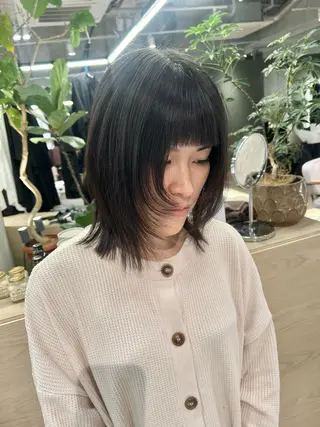 ミディアム カラー 結衣/ カットモデル募集🎀のヘアスタイル