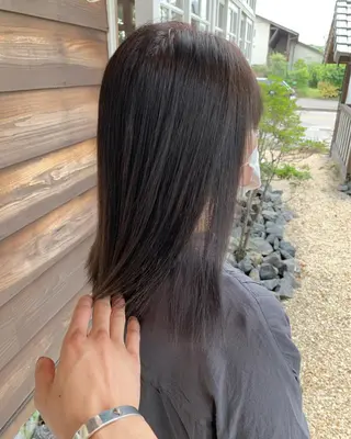 セミロング パーマ ヘアアレンジ Artist 藤﨑紘成のヘアスタイル