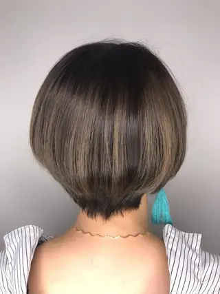 カラー 湯浅  隆のヘアスタイル