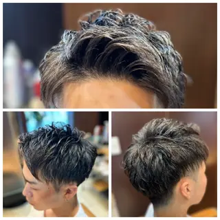 メンズ HAIR MODE  KIKUHI「ヘアモードキクチ」神田店所属・💈【理容室】夜受付 上坂　一宏のヘアスタイル