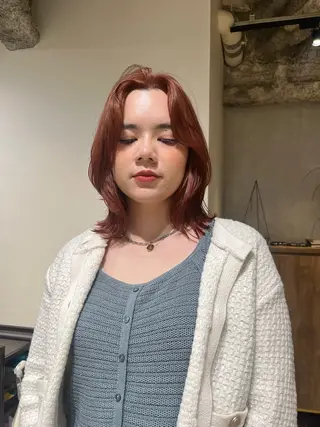 カラー 🍒暖色カラー🍒 ueno aiのヘアスタイル