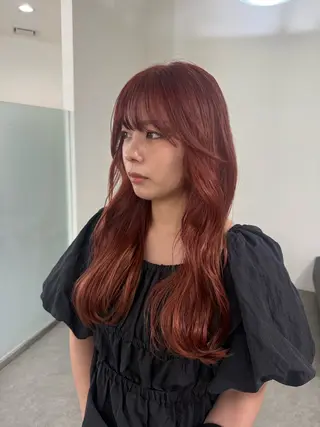 カラー 花島 来愛のヘアスタイル