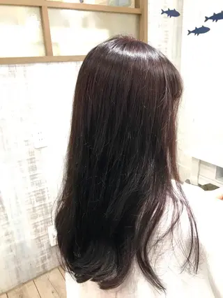 ロング ネモトメイナ🌿 今月末で退職しますのヘアスタイル