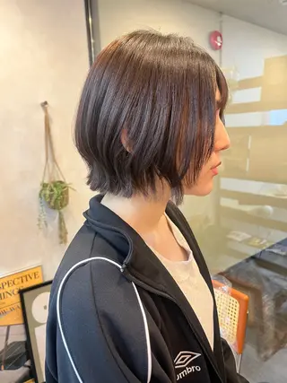 ショート レイヤー/暖色/ 髪質改善/永礼芳果のヘアスタイル
