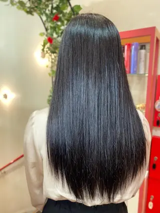 ロング ゆぴ☾‪/推しカラー /ハイトーンのヘアスタイル