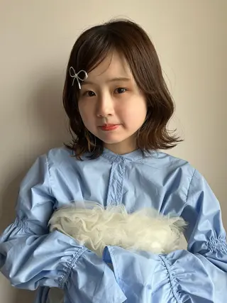 ミディアム パーマ/オリーブ/ 酸性ストレート/ゆなのヘアスタイル