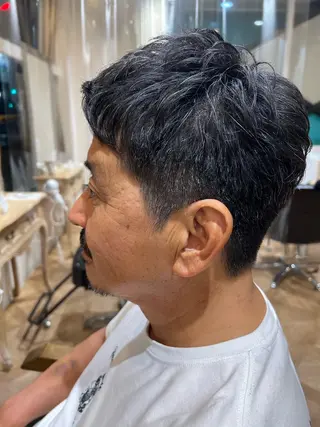 ショート メンズ SINC所属・SINC YUME まつパ・メンズカットのヘアスタイル