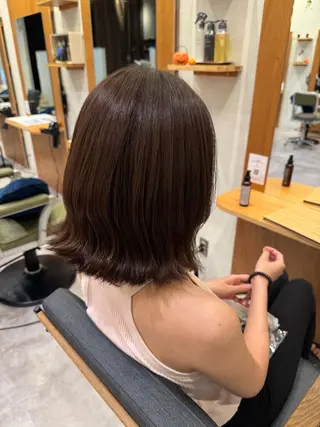 ミディアム カラーモデル𓍲艶感 🫧秋積日向のヘアスタイル
