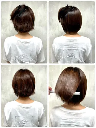 ショート 満足度⭕️縮毛矯正師 谷口にお任せを👍のヘアスタイル