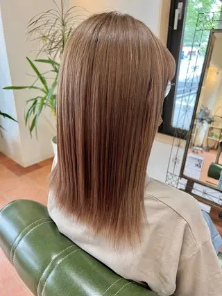 セミロング カラー 石井 佑樹のヘアスタイル