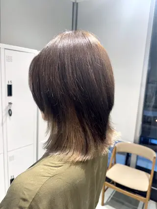 セミロング カラー 透明感カラー✨艶髪 制作🌱山根あゆみのヘアスタイル